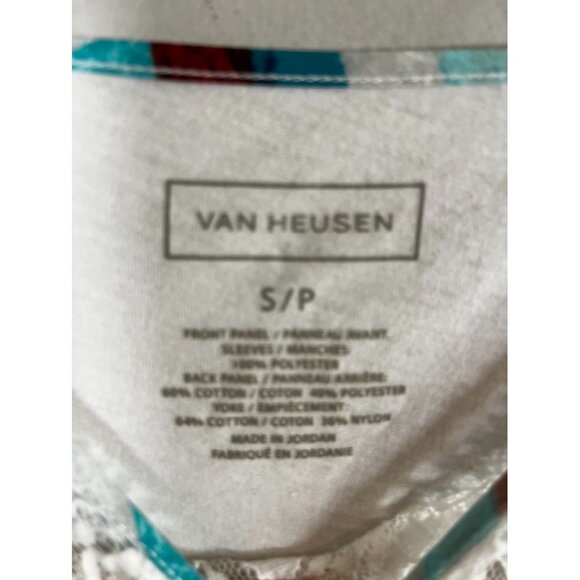 Colorful Retro Floral Lace Top Red S Funky Edgy Boho Patchwork Chic Preppy 80s - Picture 4 of 7